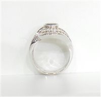 Anello Stocco Gioielli Donna in Oro bianco Zaffiro 0.99 Ct ZFBO1-13 - ZFBO1-13